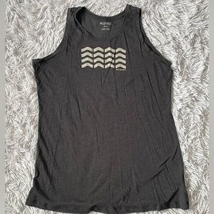 Columbia Black Tank Top with Gray Pattern